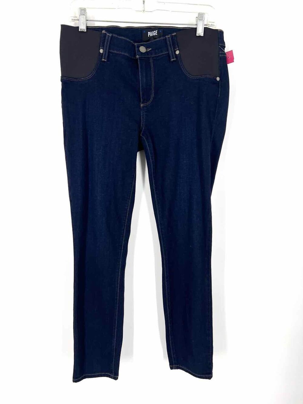 Paige Size 29=8 Dk Denim/Black Stretch Premium Denim Jeans